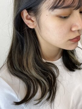 ホワイトレーベルグラ(White Label gra) 重めルーズワンレングス×立体感