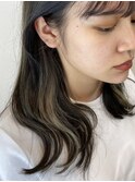 重めルーズワンレングス×立体感
