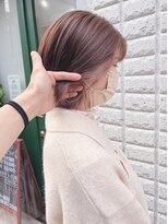 プチメゾントウキョウ(Petit Maison Tokyo)&nbsp;イヤリングカラー_ホワイトピンク_くびれヘア