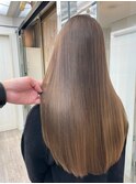 質感◎髪質改善艶髪ロンググレージュ