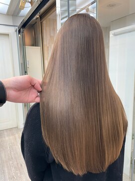 ナンバー アンフィール 渋谷(N° anfeel) 質感◎髪質改善艶髪ロンググレージュ