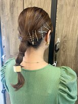 ブレス 横浜(bless)&nbsp;お出かけアレンジ　お呼ばれヘア　ヘアアレンジ