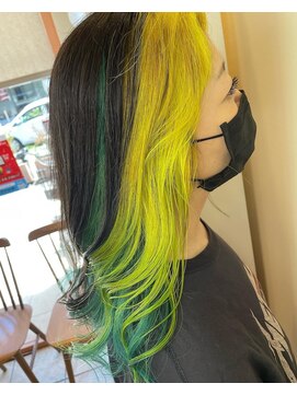 ナインプラス(NINE+) ネオンカラー×フェイスフレイミング