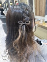 ケンジ 横須賀中央(KENJE)&nbsp;飾りがなくても可愛いフルールヘア♪