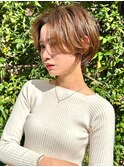 前髪長めくびれショート　熊本　ruen 上通り　山田大貴
