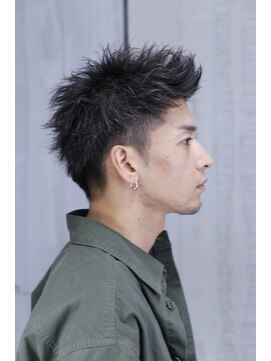 リップス レイ ギンザ(LIPPS Ray GINZA) ワイルドツーブロモヒカン　かき上げ