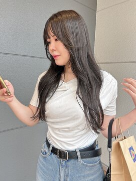 ヘアーアイストゥーレ(HAIR ICI TRE) ロング　グレージュ　髪質再整カラー　担当桜桃