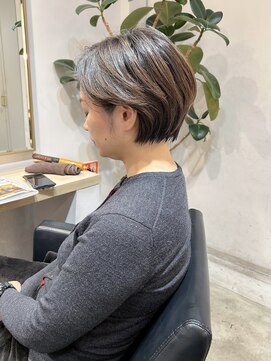 レトン 銀座(leton) ショート/ハイライト/ショートボブ/アッシュ/銀座/白髪ぼかし