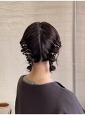 ツインアレンジ/タイトヘア/ボブアレンジ/お呼ばれ/ヘアセット