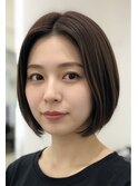 大人シンプル ワンレングスボブ