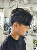 コンマヘア 韓国ヘア メンズハイライト