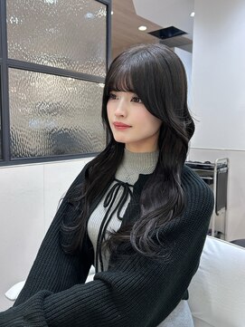 シー バイ ロンド 新宿(Sea by Lond) ダークグレージュ×顔周りカット【似合わせカット/髪質改善】