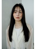 素髪感ストレート×ナチュラルロング