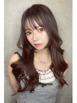 クーエフー(coo et fuu)&nbsp;ラベンダーピンク　くびれヘア　ピンクブラウン