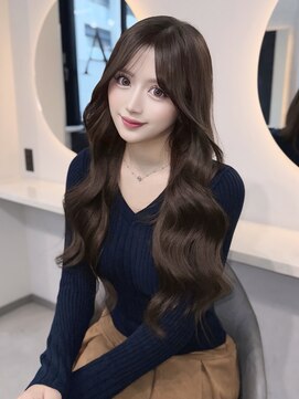 ラピス 福岡天神店(Lapis) チョコレートブラウン×エクステ80枚