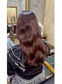 暖色カラー/ボルドー/艶髪