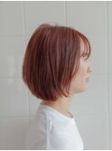 外ハネレイヤーボブ20代/30代/40代/50代/庭瀬