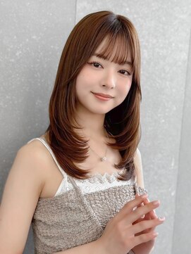 ロンドクレール 川崎(Lond clair) 韓国顔周り/ハイレイヤー/ミディアムレイヤーカット/川崎37