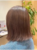 横須賀中央大人ショートボブイルミナカラー髪質改善オージュア