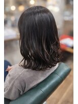 アスフィーダ(A'sfida)&nbsp;【大人ナチュラル】まとまる外ハネミディ×艶カラー