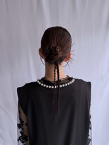 クレーデヘアーズ 相田店(Crede hair's) #タイトシニヨン×極細三つ編みのエッジィなカチモリアレンジ