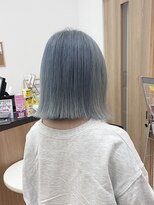 キセイ イオンモール新利府北館店(KISEI)&nbsp;【ブリーチ】アイスグレー×切りっぱなしボブ20代30代