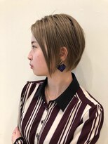 ヘアアンドアイラッシュ ココアンジェ くりえいと宗像店(Coco Ange)&nbsp;パープルアッシュ×大人ショート
