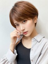 アドラーブル ココロ 新潟(adorable CoCoLo) 顔周りレイヤー×愛され丸みマッシュショート*透明感ベージュ