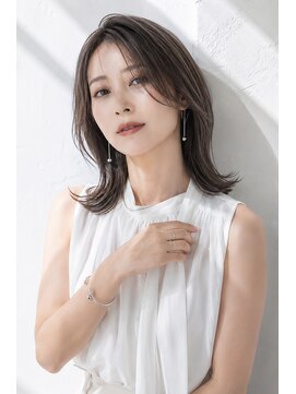 アッシュ 学芸大学店(Ash) セミロング/大人女性/グレージュ/髪質改善/白髪ぼかし