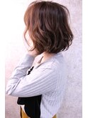 福山市　パーマ人気　大人かわいいカール　フェミニンボブCaary