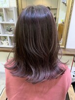 ファシオ ヘア デザイン(faccio hair design) バレイヤージュ×ピンク
