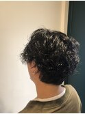 大人メンズ　ツイストパーマ