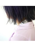 切りっぱなしボブ×パープル