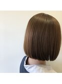 \ボブショート/デザインカラー×マロンベージュ◎30代40代50代