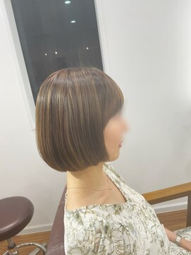 モアナ 逗子(MOANA) 可愛いボブ☆ハイライト　カラー