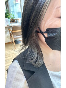 ギフト ヘアー サロン(gift hair salon) 【インナカラーシルバーグレージュ】原口健伸