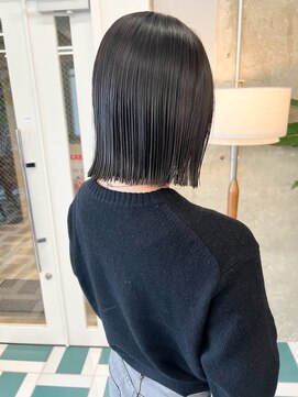 ノエ(noe) 切りっぱなしボブ×黒髪
