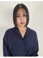 サクラ オモテサンドウ(SAKURA)&nbsp;シースルーバング　ミニボブ　顎ラインボブ