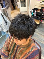 銀座マツナガ 浅草店&nbsp;10代20代30代スパイラルパーマツーブロックマッシュ
