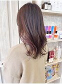 福山Caary春色暖色インナーカラーオトナくびれスタイル20代30代
