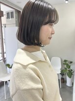 キートス 高知店(kiitos)&nbsp;丸みボブ/内巻きボブ/オリーブベージュ