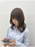 【韓国ヘア/レイヤーカット/顔まわり/ash beige/くびれ巻き】