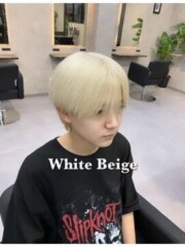 アッドバイケーツー 心斎橋(add by k-two Men's) シースルーマッシュ／ホワイトベージュ