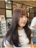 レイヤーカット　透明感カラー　韓国　髪質改善　ヘッドスパ