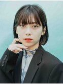 丸みボブスタイル