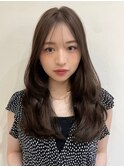 美髪レイヤーカット/顔まわりレイヤー/くびれミディアムレイヤー