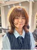 イメチェン外ハネボブ美髪ワイドバング顔周りレイヤーボブ/大宮
