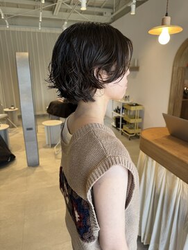 ムク 甲府(muku.) ショートbob×ニュアンスパーマ