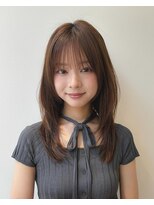 ジョエミバイアンアミ(joemi by Un ami)&nbsp;★ハッシュカットレイヤー顔まわりカットオリーブベージュ