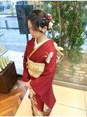 成人式前撮り振袖着付けヘアメイク